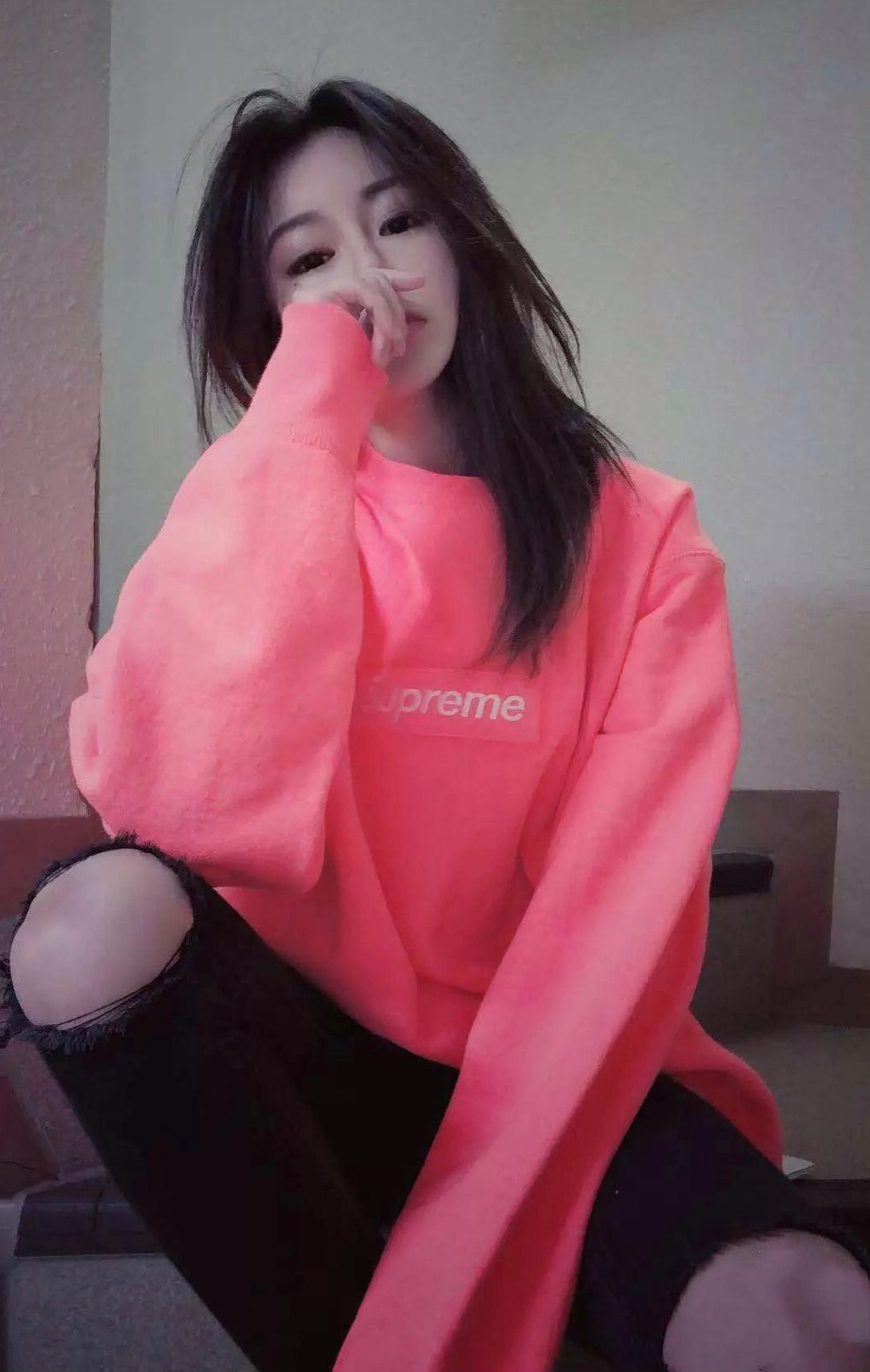 Supreme 18FW Box Logo Crewneck