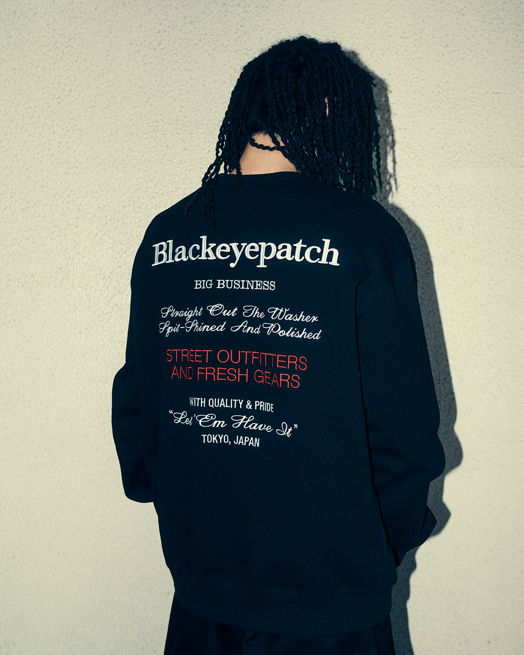 BIG BUSINESS FLAGSHIPS CREW SWEAT BLACK