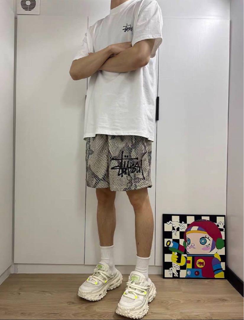 Stussy MESH SHORT BASIC SNAKE ハーフパンツ M パンツ