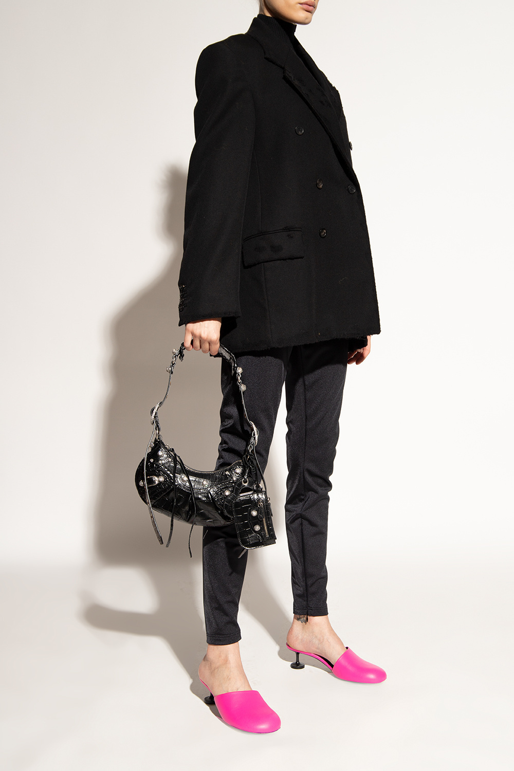 人気【BALENCIAGA】 LE CAGOLE XSショルダーバッグ