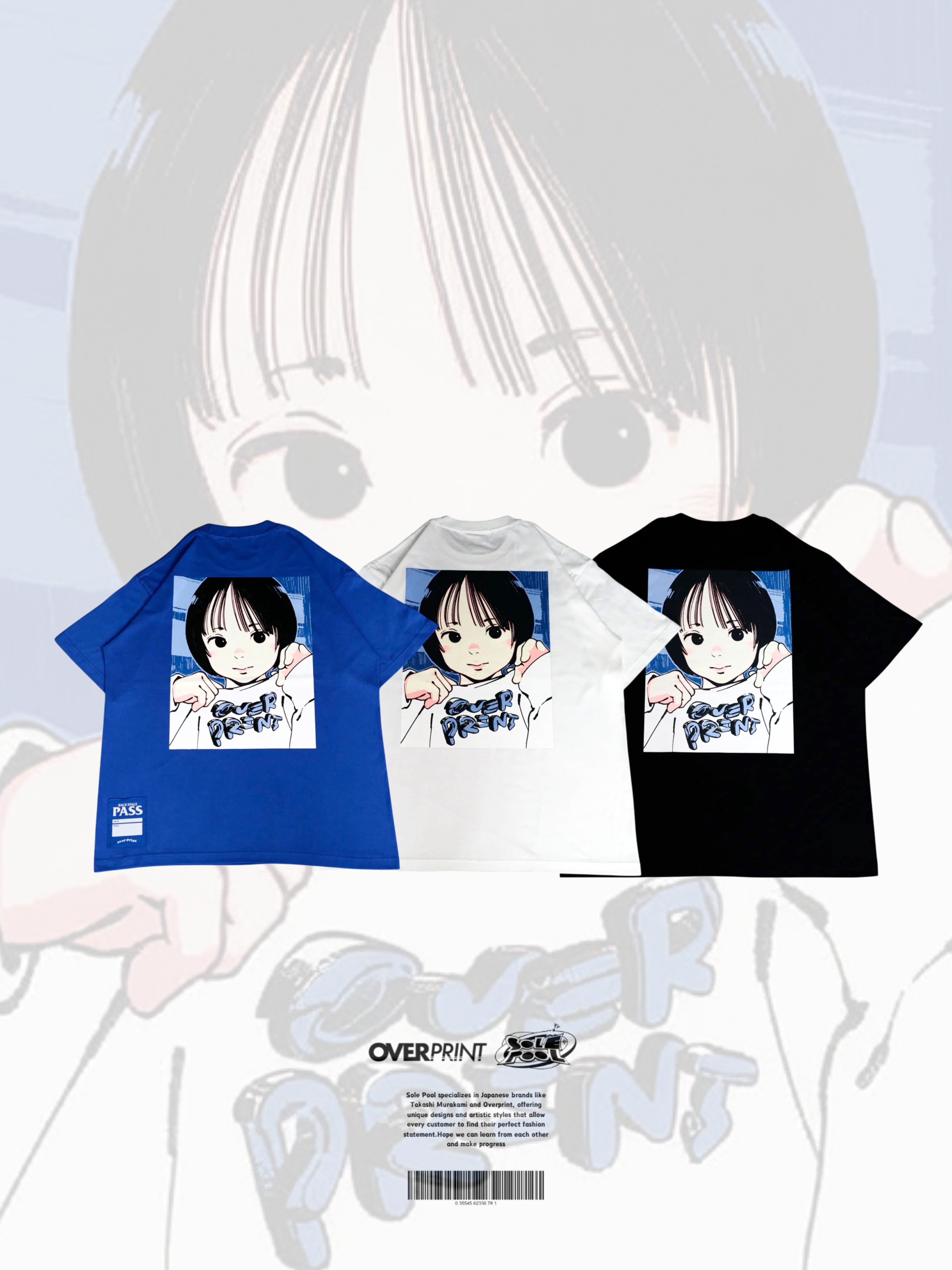 Over Print Pop Art Tee Ver:21 * Tokyo Pop Up Limited