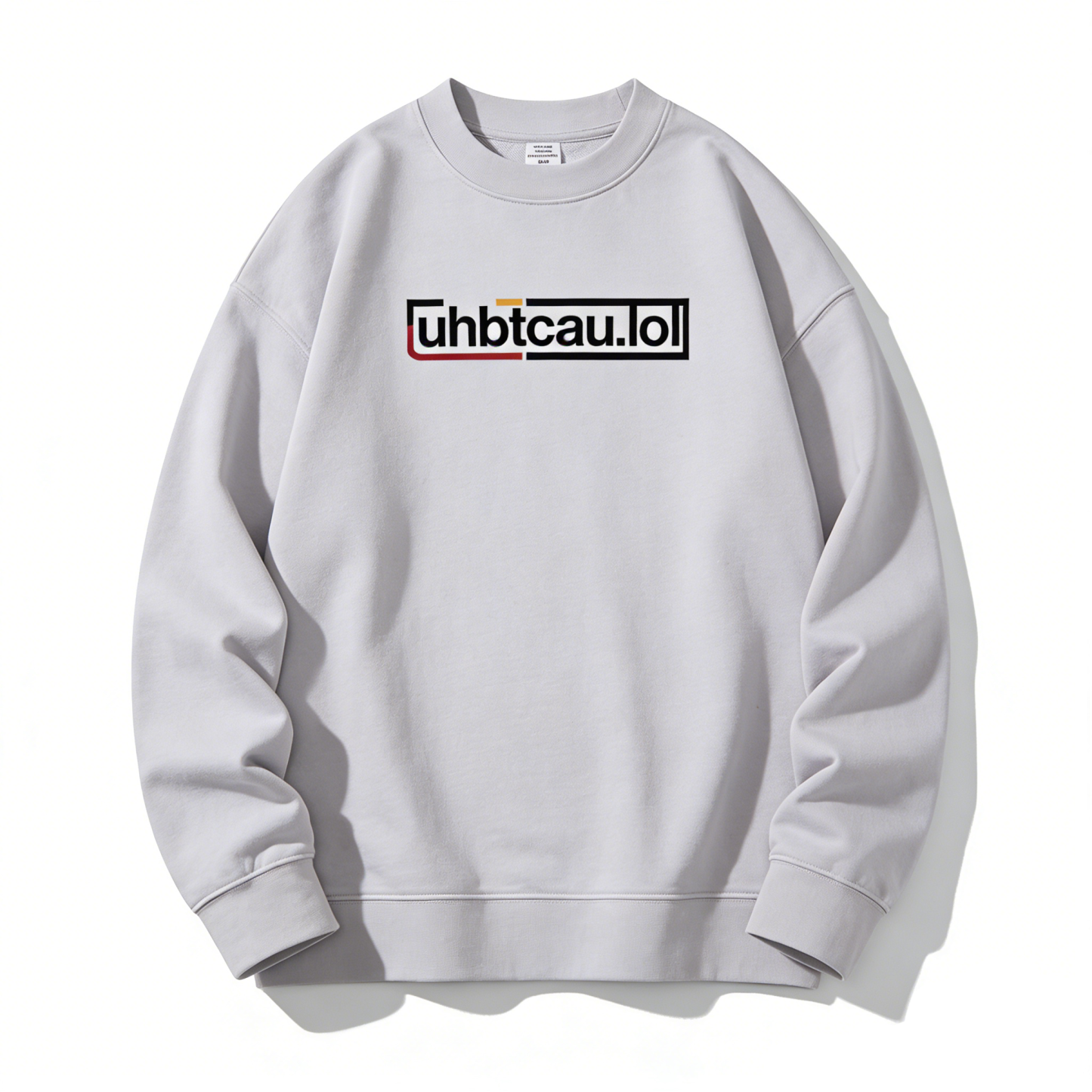 uhbtcau.lol ブランドのクルーネックスウェットシャツ、100% 純綿、420 ​​グラム。