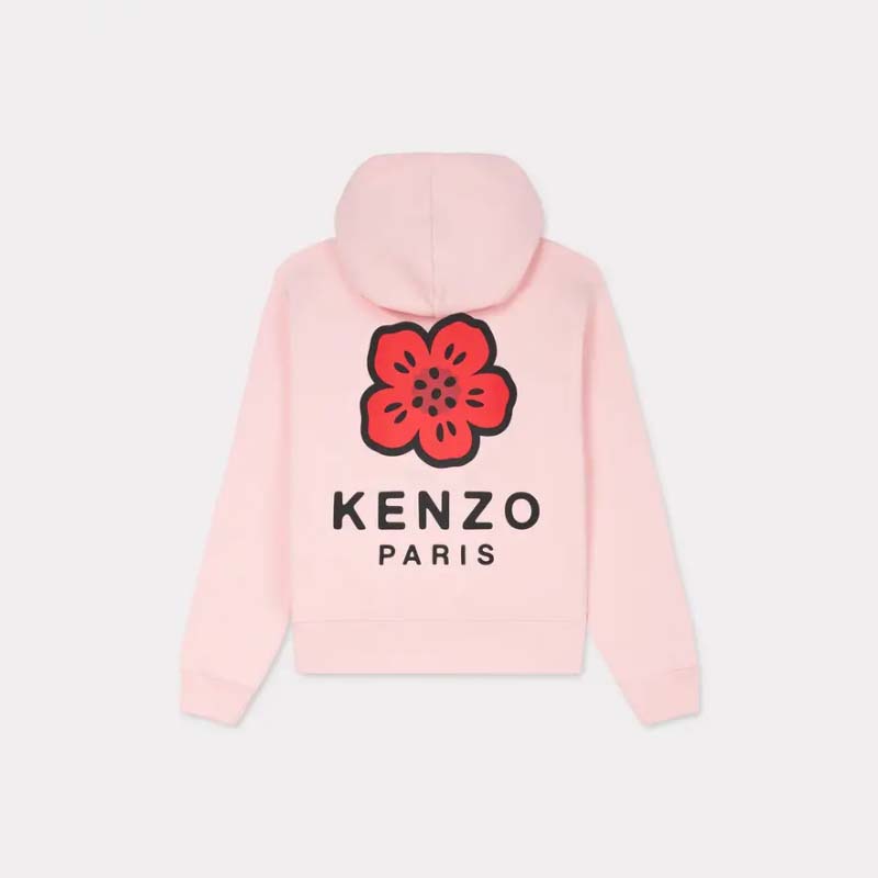 「ボケフラワー」刺繍パーカー