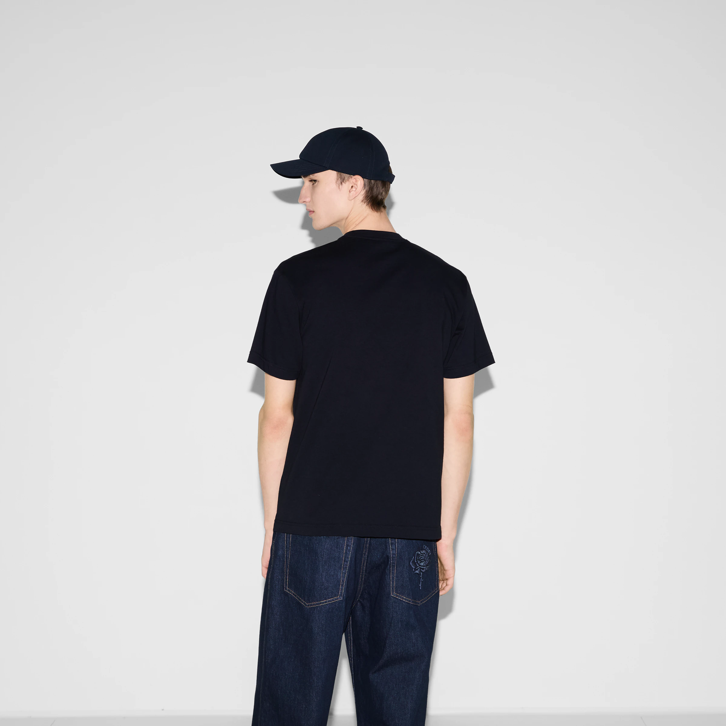 プリント コットンジャージー Tシャツ