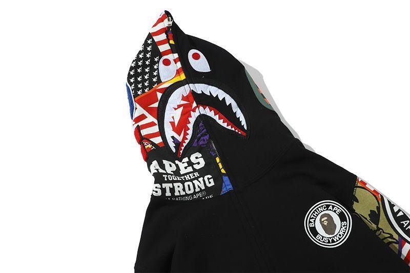 【送料無料、代金引換】A BATHING APE(エイプ) フルセット ロゴバッジ付きパンツ ジッパー付きパーカー