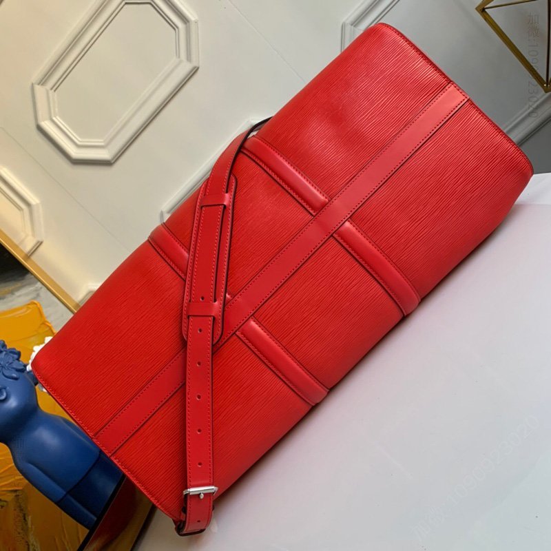 【期間限定割引価格】LV 旅行用バッグ LV シュプリーム キーポル 45 旅行用バッグ EPL ウォーター リップル 旅行用バッグ レッド