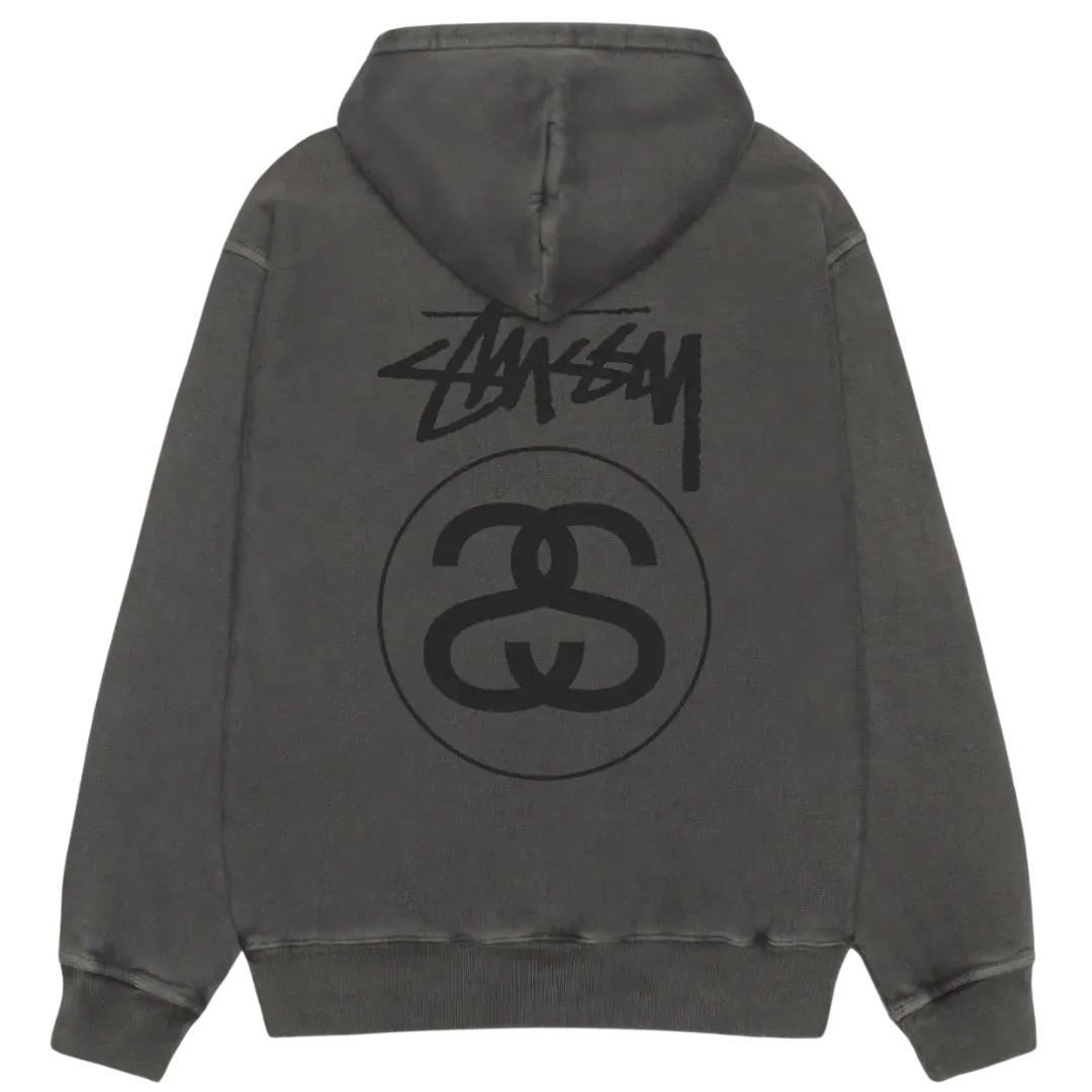 Stussy 25FW STOCK LINK PIG DYED ZIP HOODIE