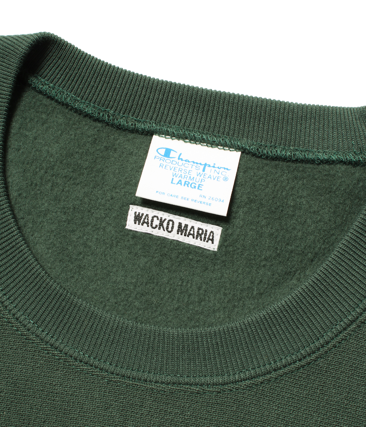 Champion / REVERSE WEAVE CREW NECK SWEAT SHIRT -6954-DARK GREEN