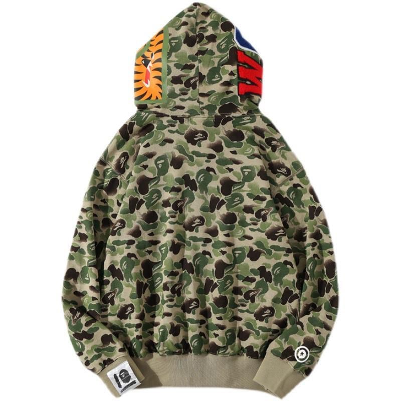 【送料無料、代金引換】A BATHING APE(エイプ) フルセット ロゴバッジ付きパンツ ジッパー付きパーカー