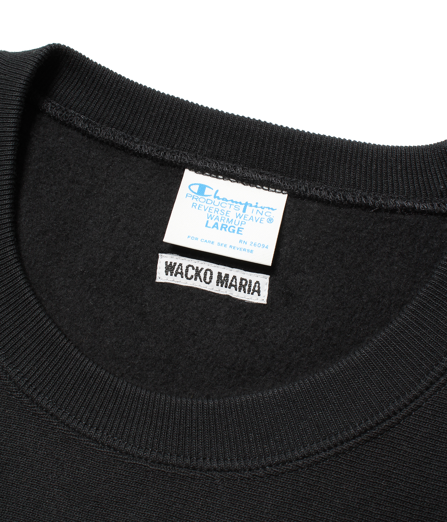 Champion / REVERSE WEAVE CREW NECK SWEAT SHIRT -6961-BLACK