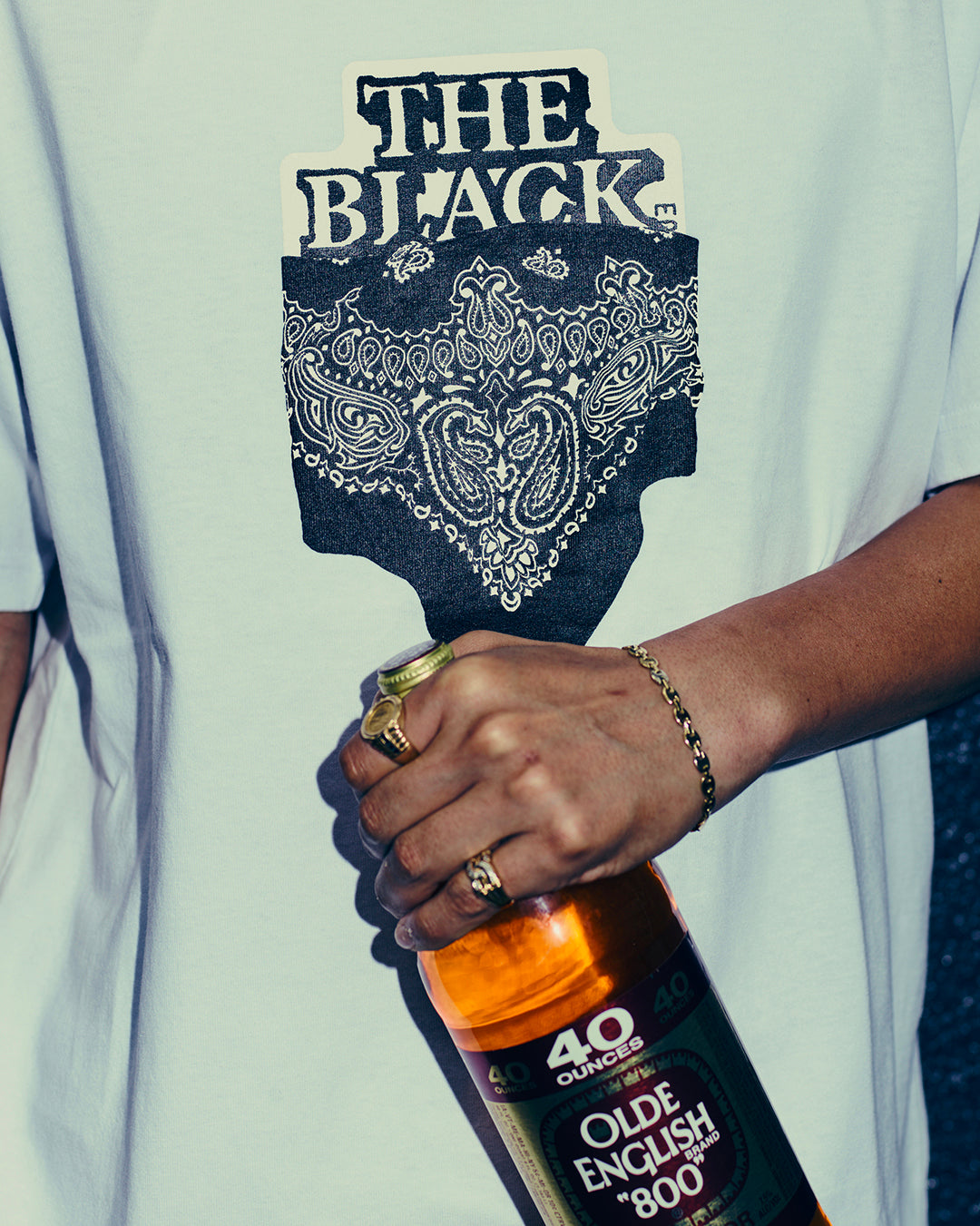 BANDANA OG LABEL TEE WHITE