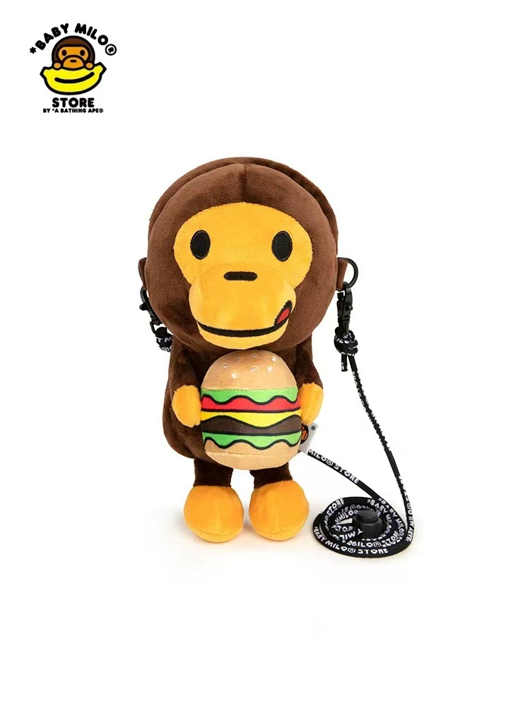 2025 A Bathing Ape BABY MILO PLUSH MOBILE BAG hamburger ~ BAPE BABY MILO STORE