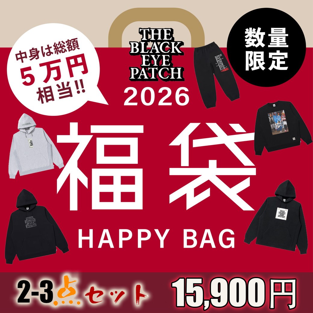 【期間限定】2026 BlackEyePatch福袋 2～3点入り、デザインはランダム。最大20,000円割引。