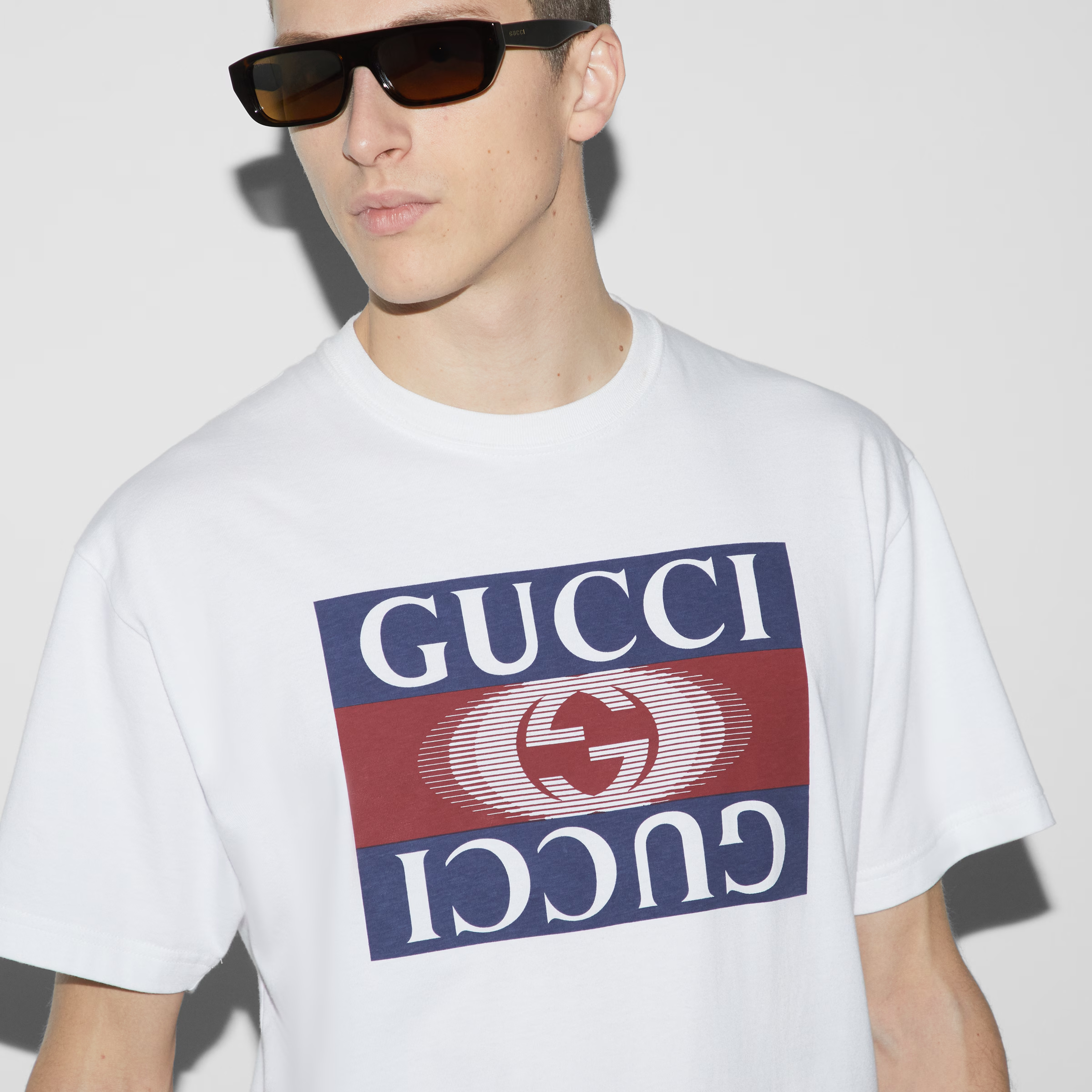 GUCCI プリント コットンジャージー Tシャツ