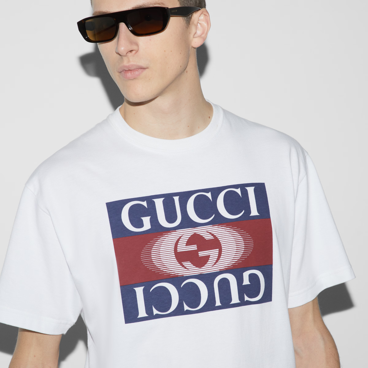 GUCCI プリント コットンジャージー Tシャツ