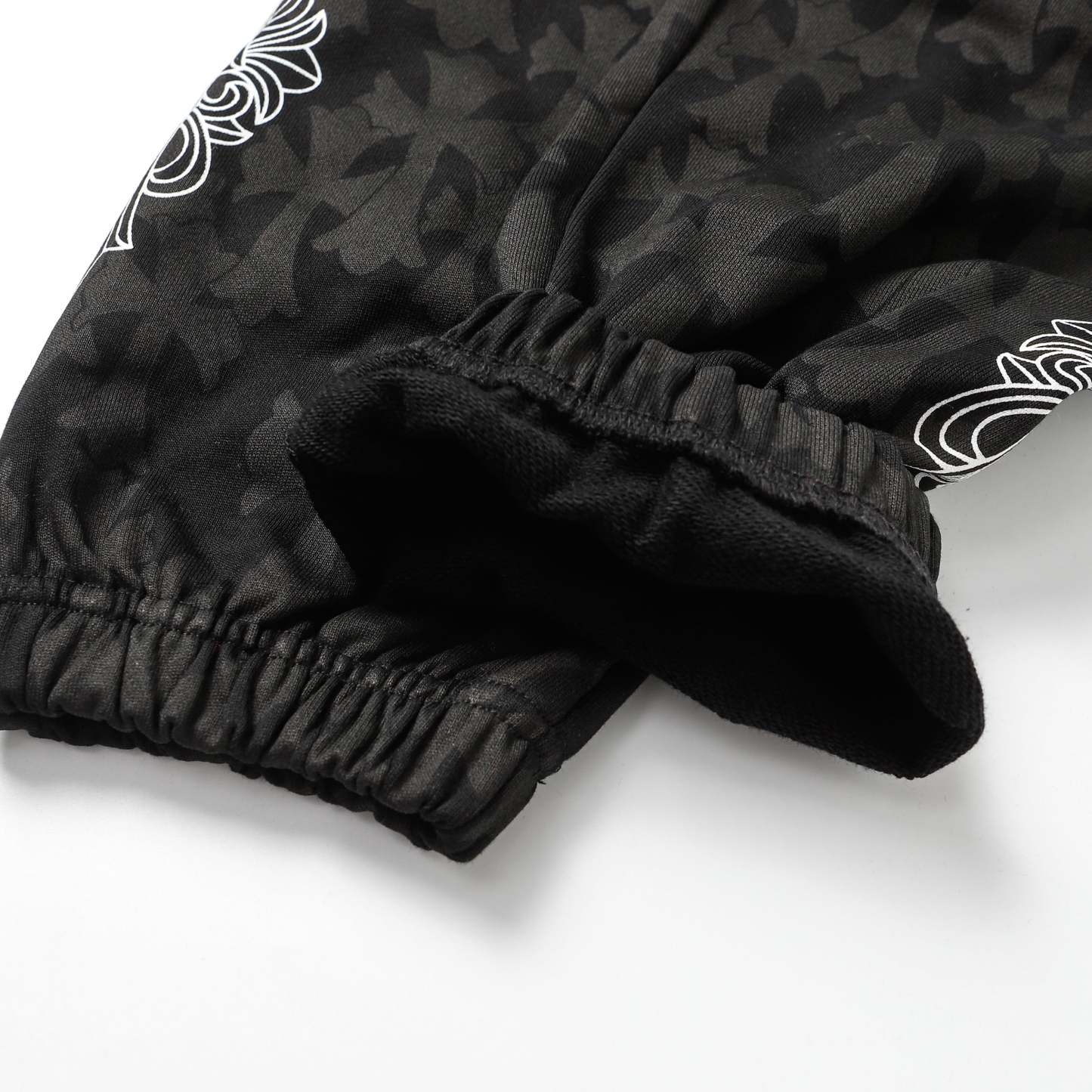 Chrome Hearts Black Tonal Monogram Horseshoe Logo Jogger Pants 1021