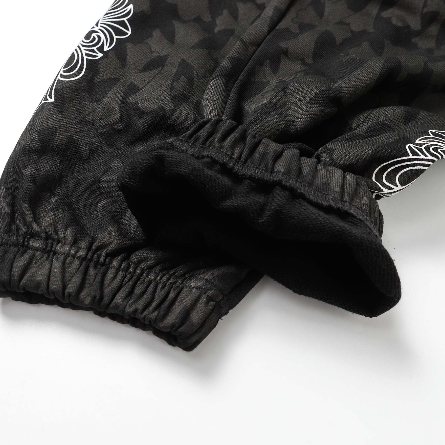 Chrome Hearts Black Tonal Monogram Horseshoe Logo Jogger Pants 1021