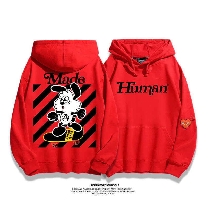 『スケートボード』アメリカントレンド『白黒ウサギ』カジュアルトレーナー