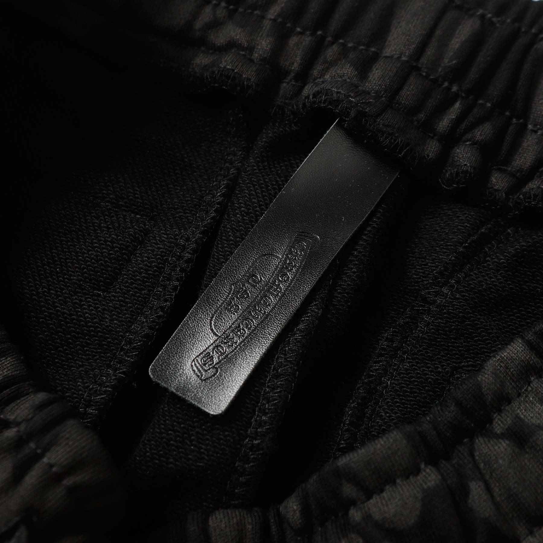 Chrome Hearts Black Tonal Monogram Horseshoe Logo Jogger Pants 1021