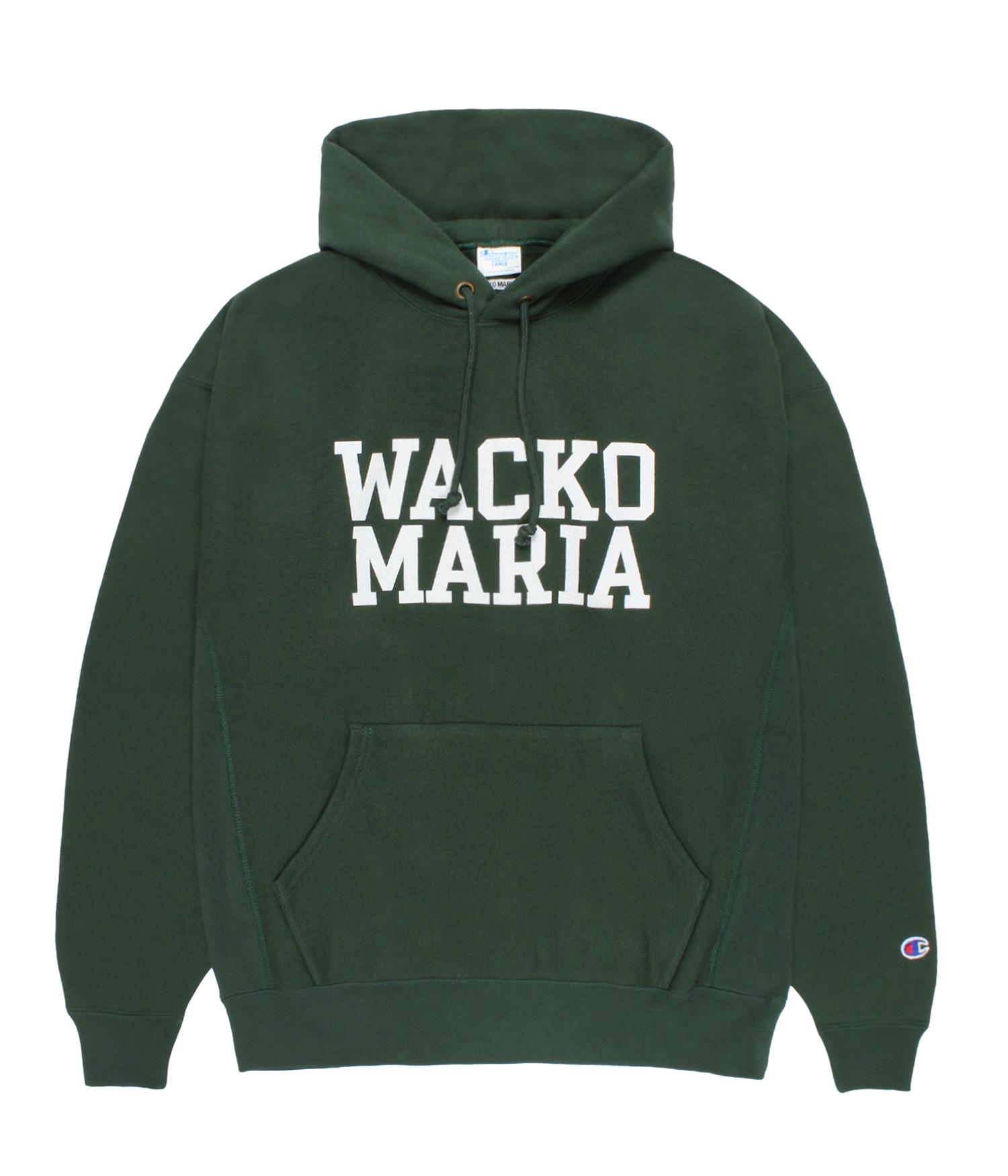 Champion / REVERSE WEAVE HOODED SWEAT SHIRT-6958-DARK GREEN
