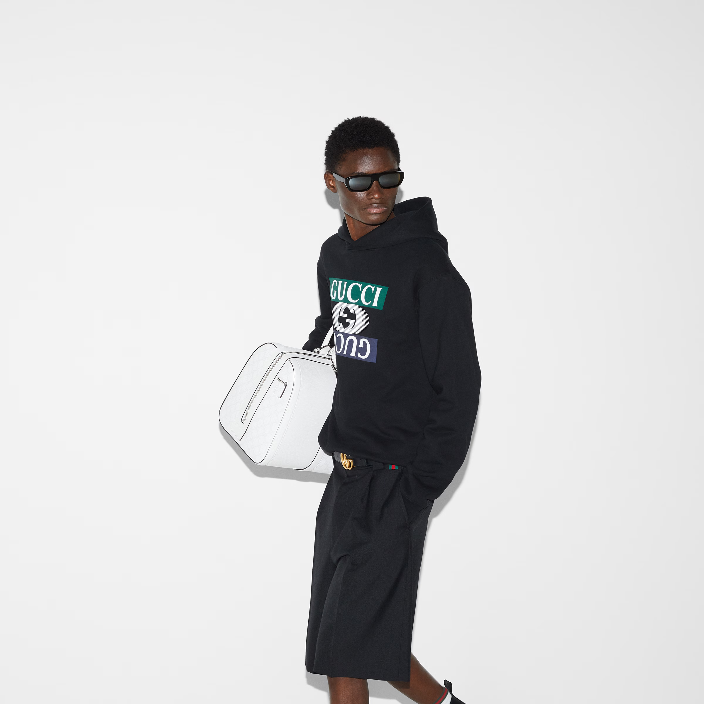 コットンジャージー フーデッド スウェットシャツ