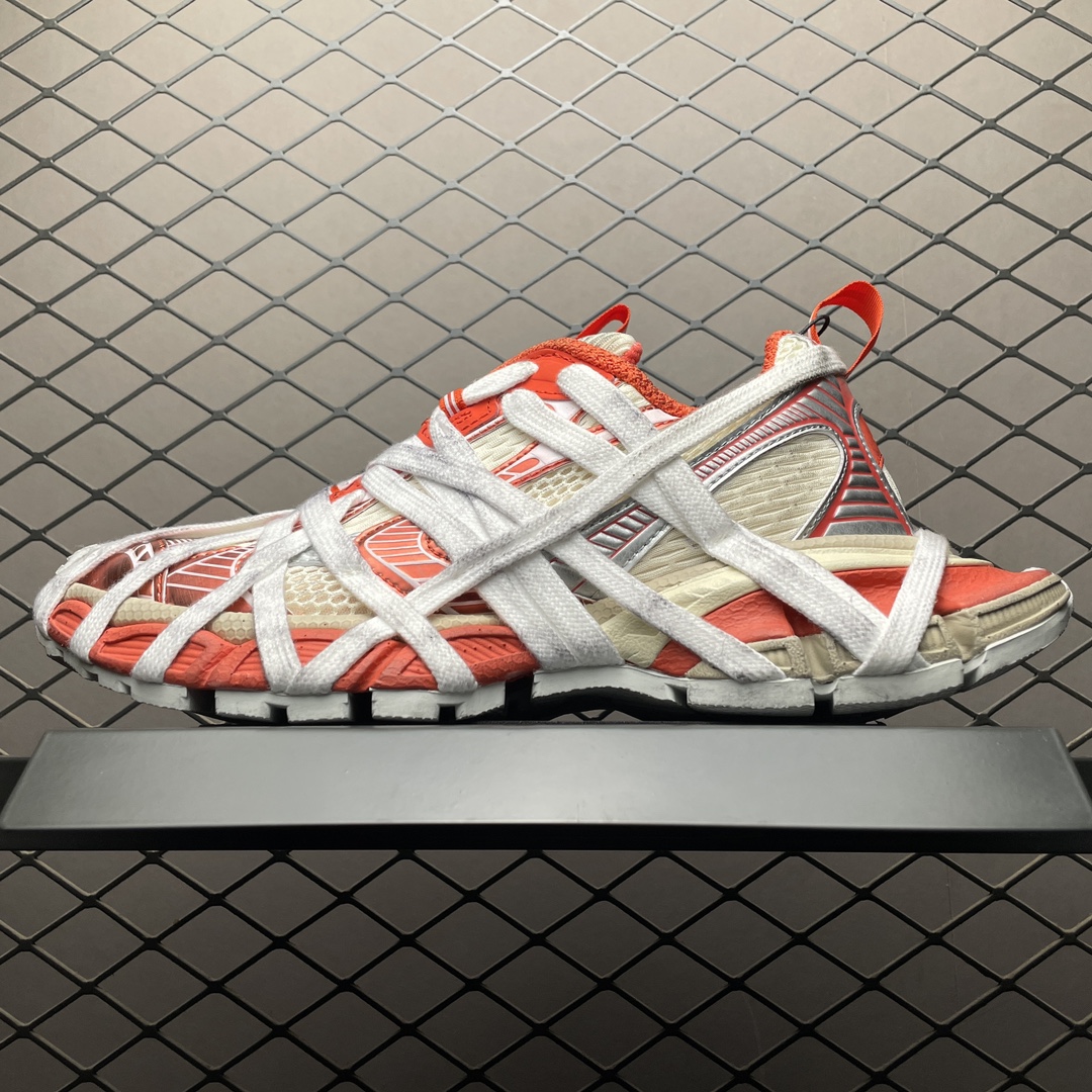 Balenciaga 3XL Extreme Lace Sneaker Orange/Beige(778698W3XLKK7597)