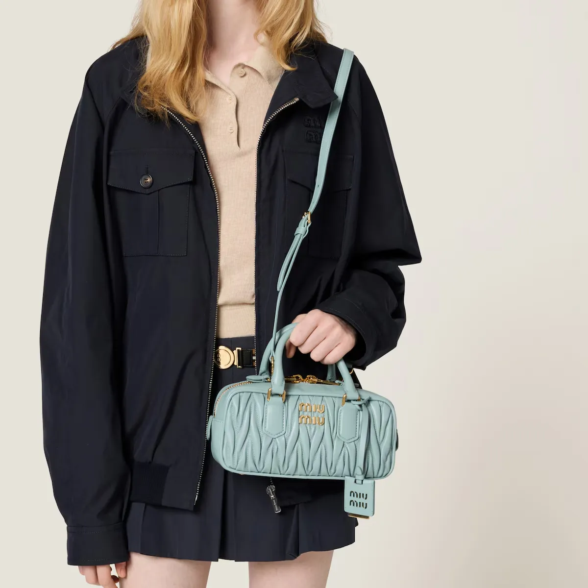 【MIU MIU】アルカディ マトラッセ レザー バッグ レギュラー