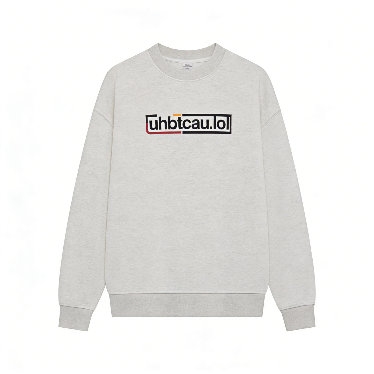 uhbtcau.lol ブランドのクルーネックスウェットシャツ、100% 純綿、420 ​​グラム。