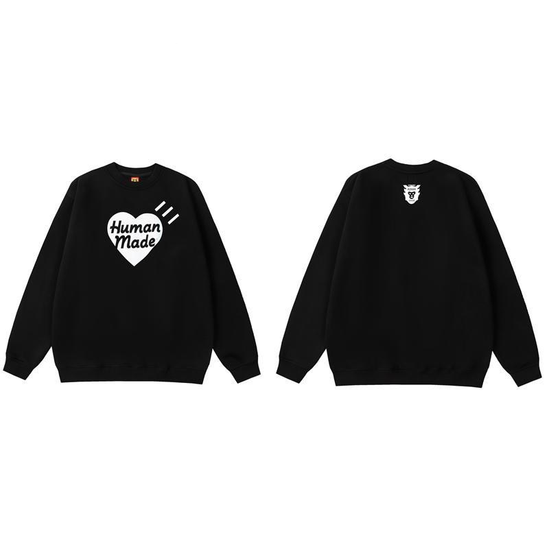 HUMAN MADE 秋冬 ラブプリント ラウンドネック スウェットシャツ 男女兼用 (#5)