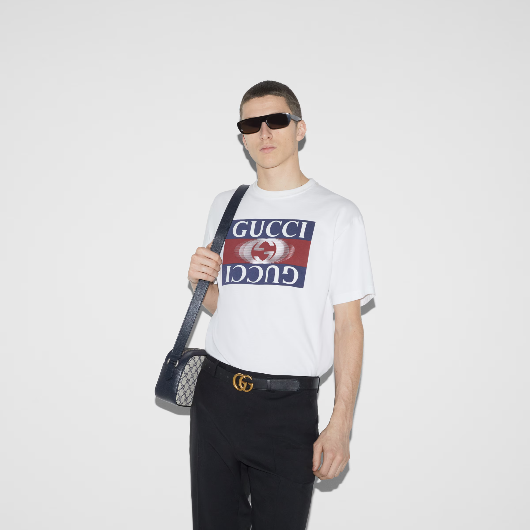 GUCCI プリント コットンジャージー Tシャツ