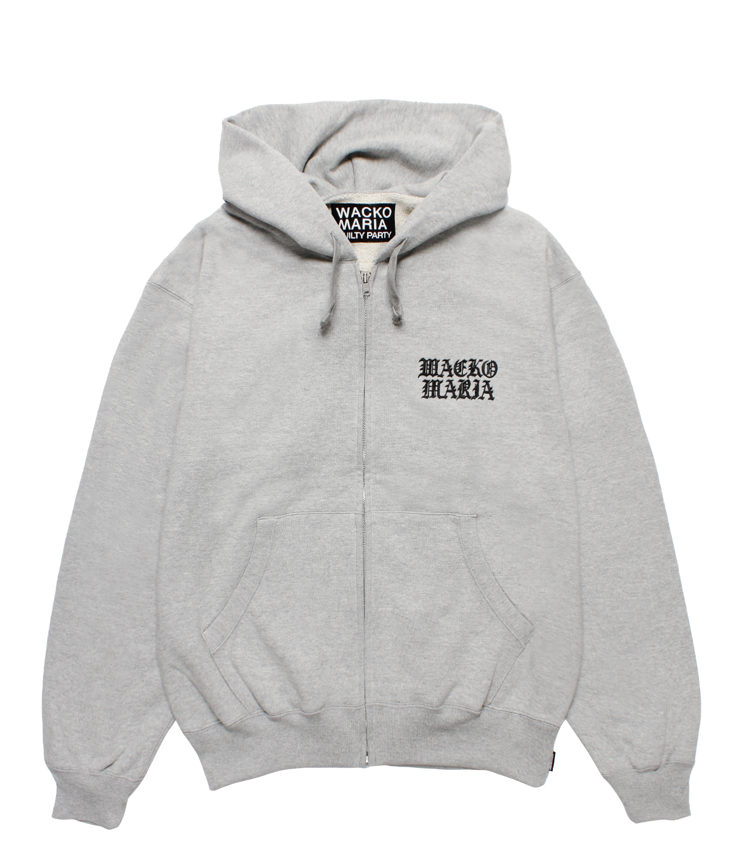 HEAVY WEIGHT FULL ZIP HOODED SWEAT SHIRT(TYPE-2)(GRAY)