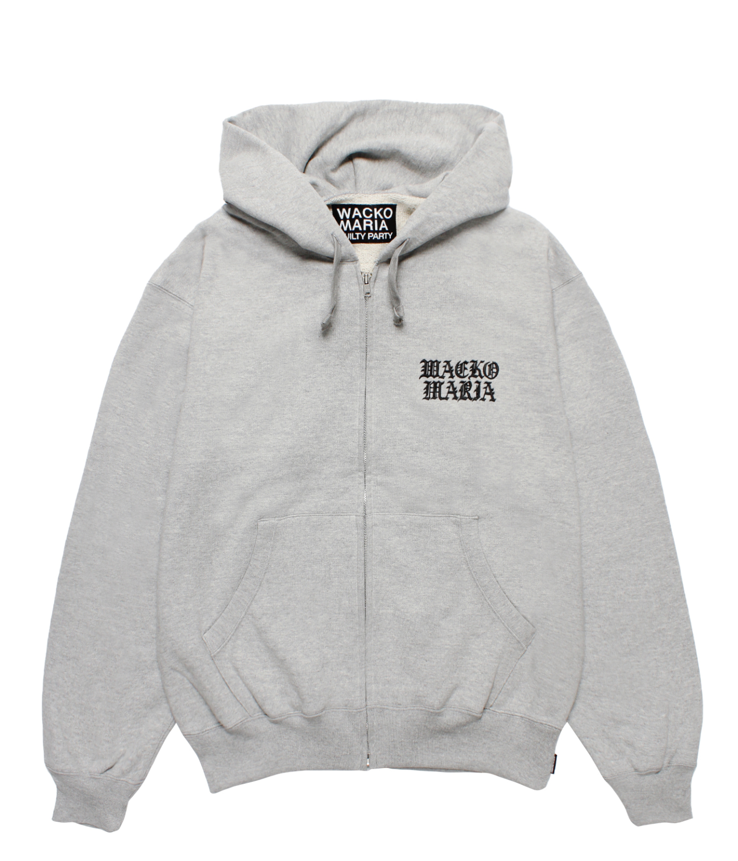 HEAVY WEIGHT FULL ZIP HOODED SWEAT SHIRT(TYPE-2)(GRAY)