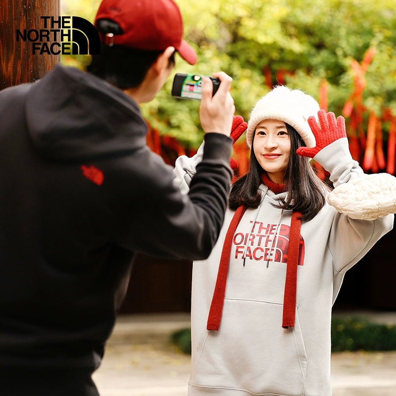 ザ・ノース・フェイス「新年変身」カップルプリントフード付きスウェットシャツアウトドア新作TheNorthFace | 8CFV