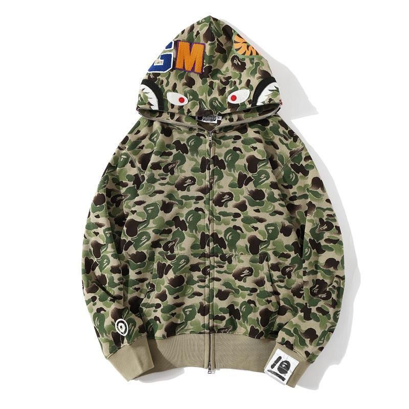【送料無料、代金引換】A BATHING APE(エイプ) フルセット ロゴバッジ付きパンツ ジッパー付きパーカー