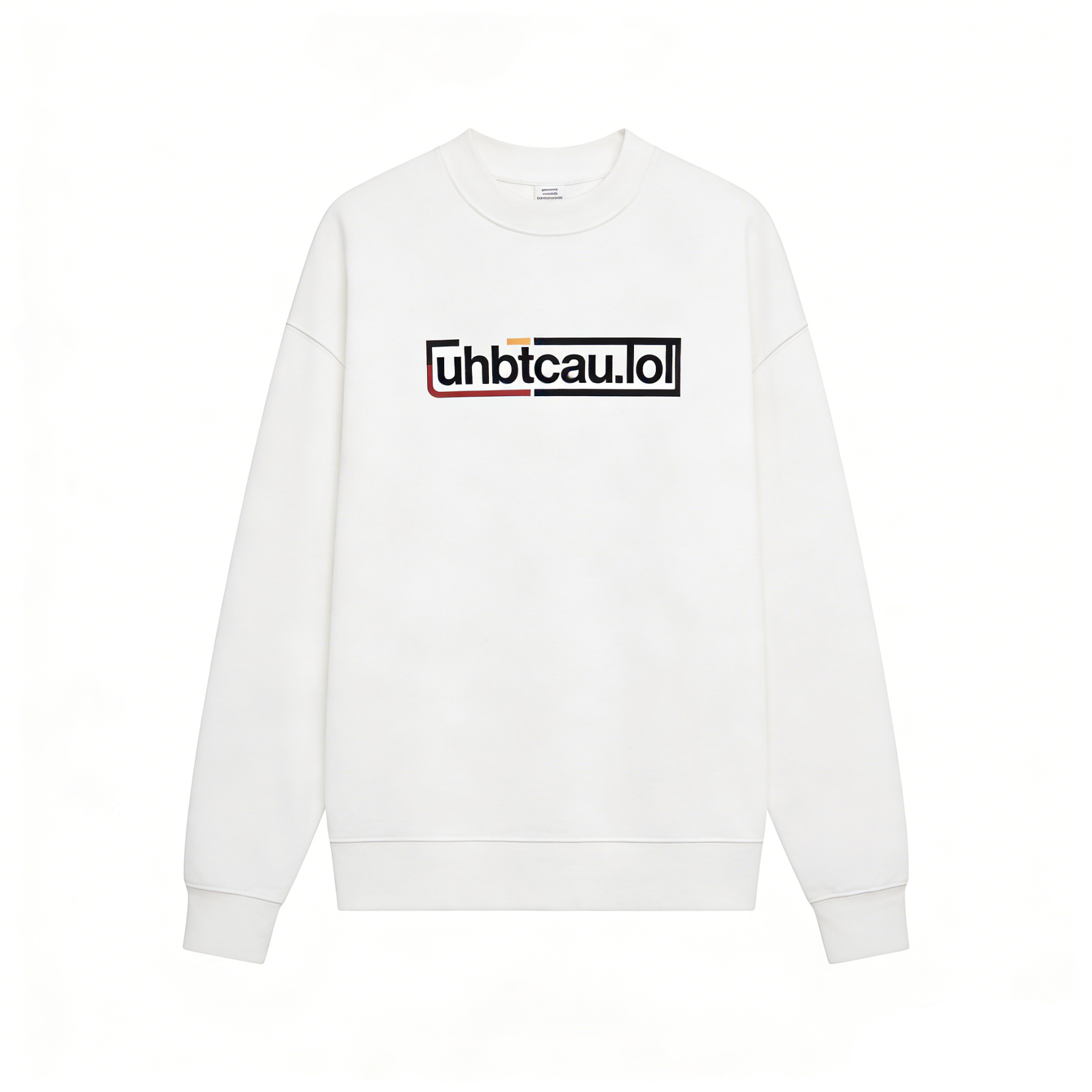 uhbtcau.lol ブランドのクルーネックスウェットシャツ、100% 純綿、420 ​​グラム。