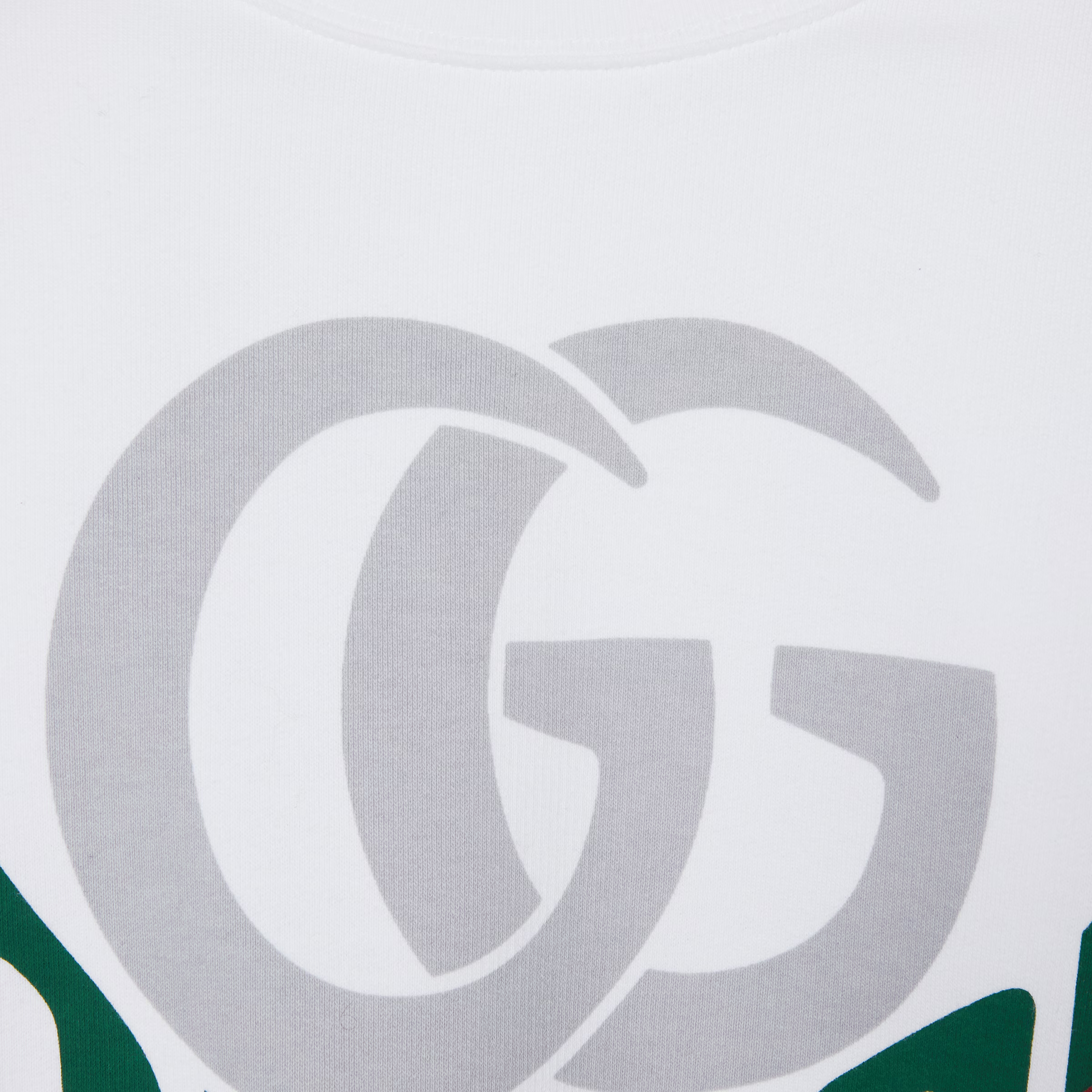 コットンジャージー プリント スウェットシャツ