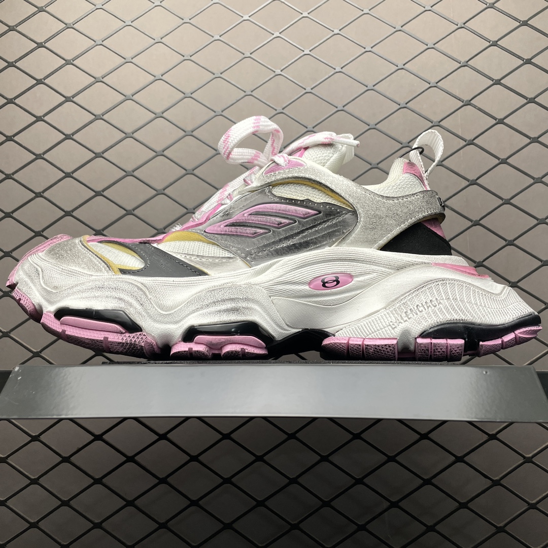 Balenciaga WMNS Cargo Sneaker Grey/White/Pink(785756W2MV11950)