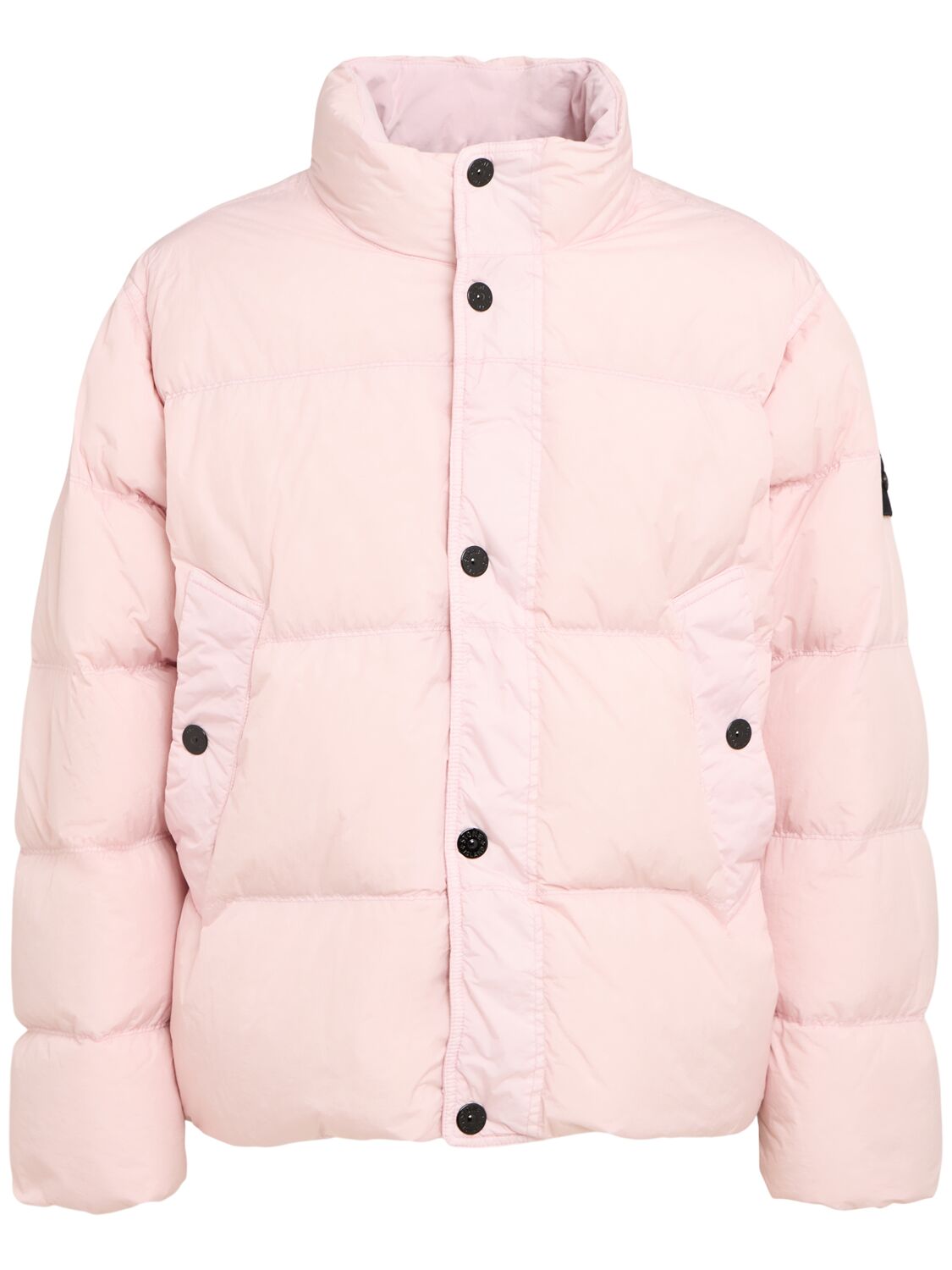 Stone Islandピンクのナイロンダウンボンバージャケット☆国内配送☆50%オフ☆