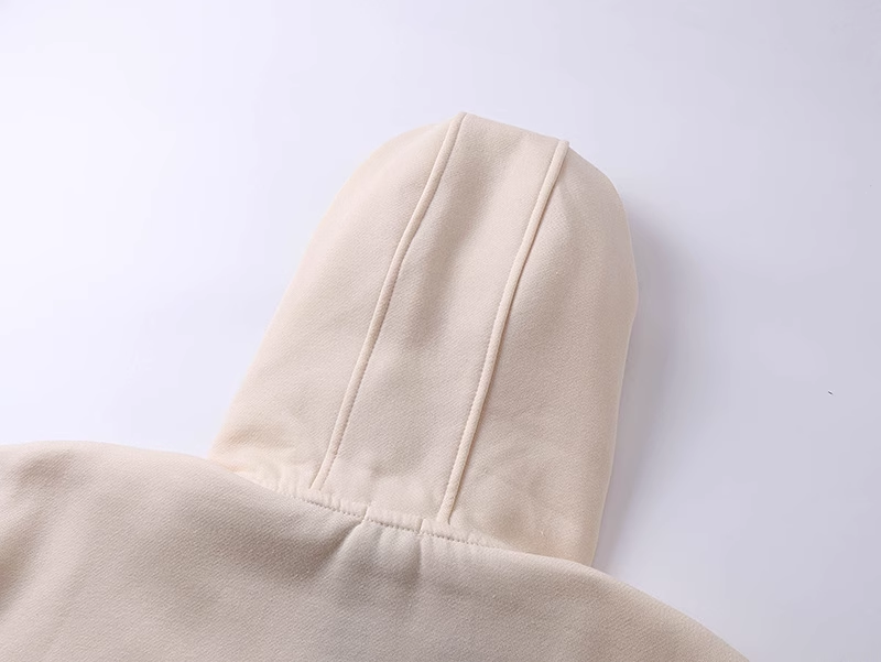 Diagonal Raised Fleece Goggle Sweatshirt カラー: Apricot