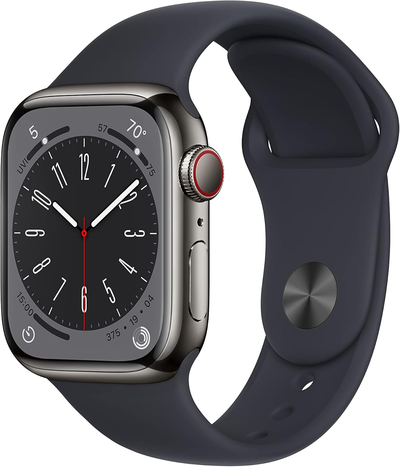 【整備済み品】 Apple Watch Series 8 (GPS + Cellularモデル) - 41mm グラファイトステンレススチー