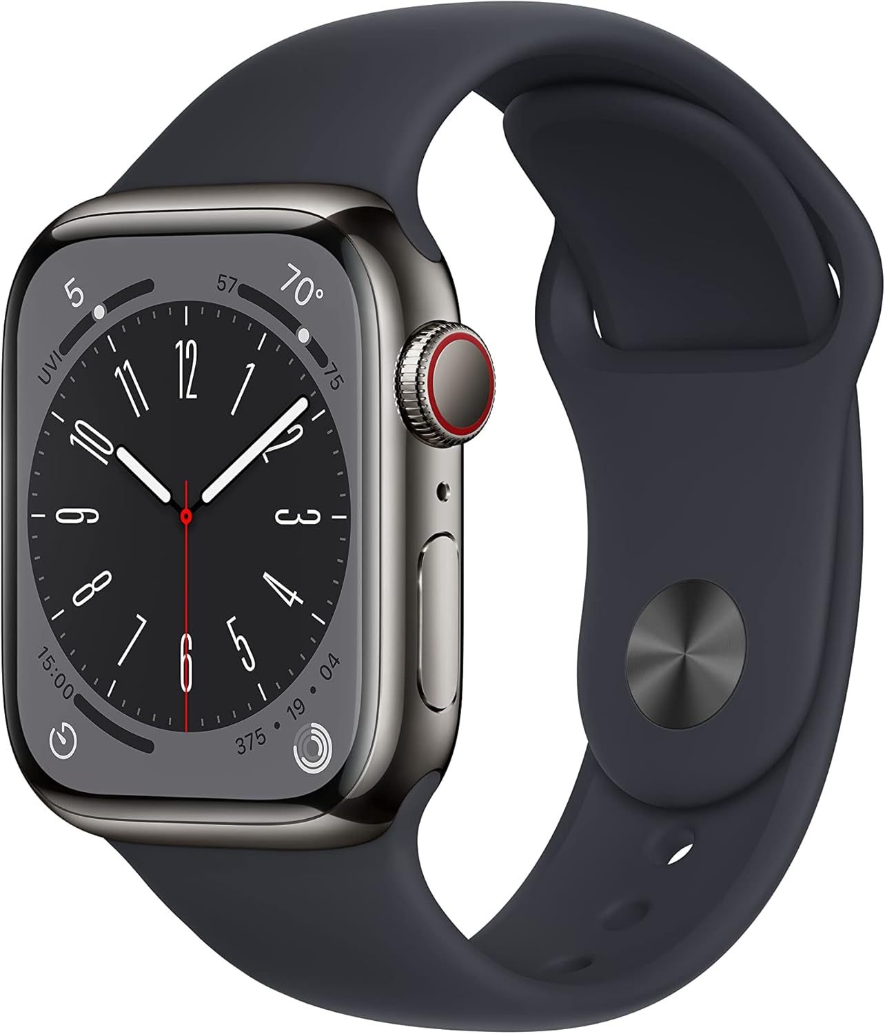 【整備済み品】 Apple Watch Series 8 (GPS + Cellularモデル) - 41mm グラファイトステンレススチー