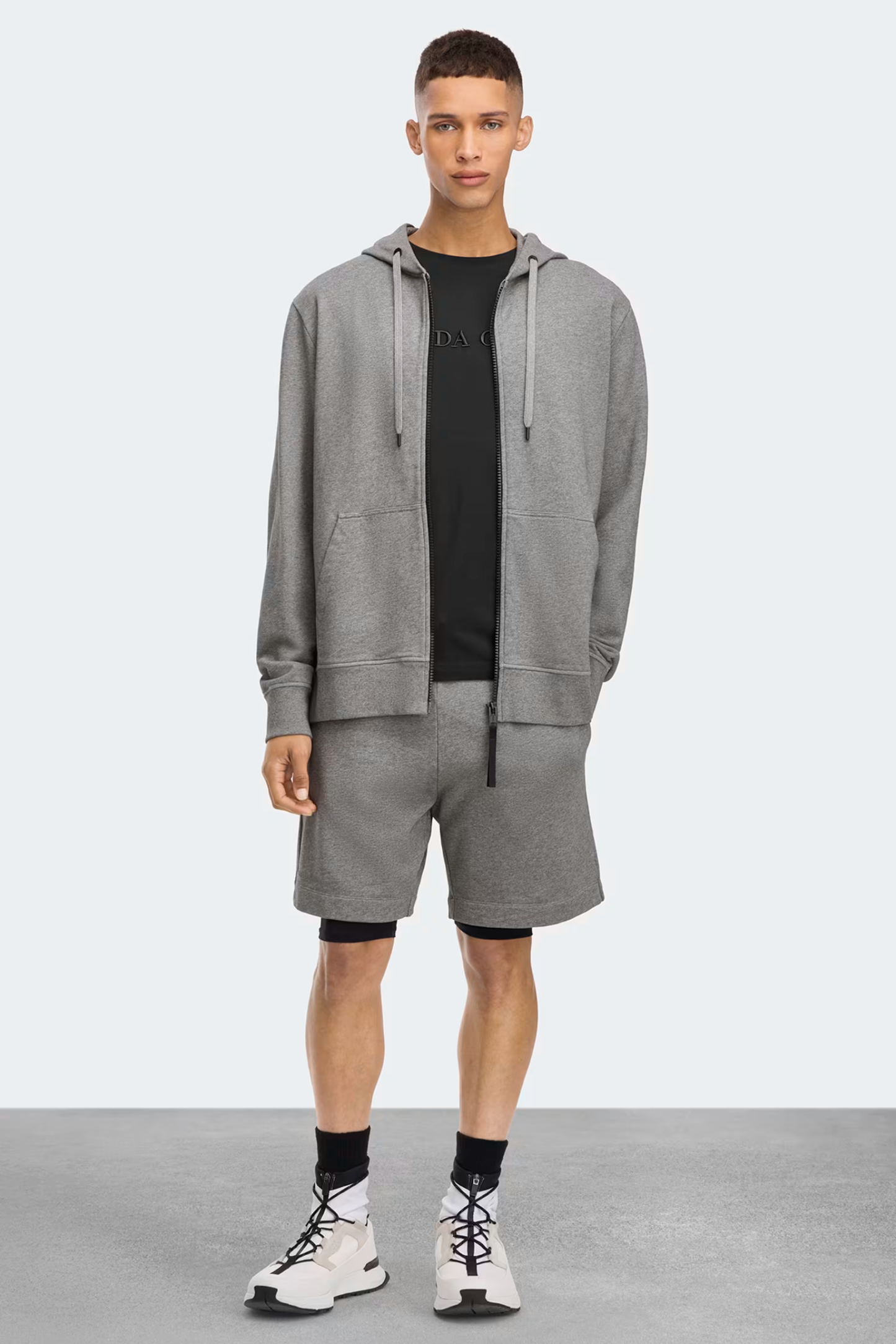 カナダグース ヒューロン フルジップ パーカー ユニセックス (ストーンヘザー)