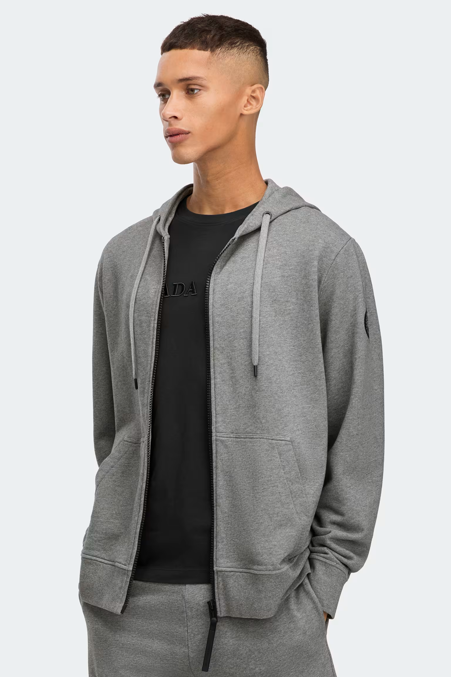 カナダグース ヒューロン フルジップ パーカー ユニセックス (ストーンヘザー)