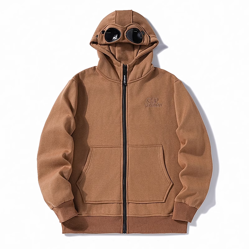 Diagonal Raised Fleece Goggle Sweatshirt カラー: Camel