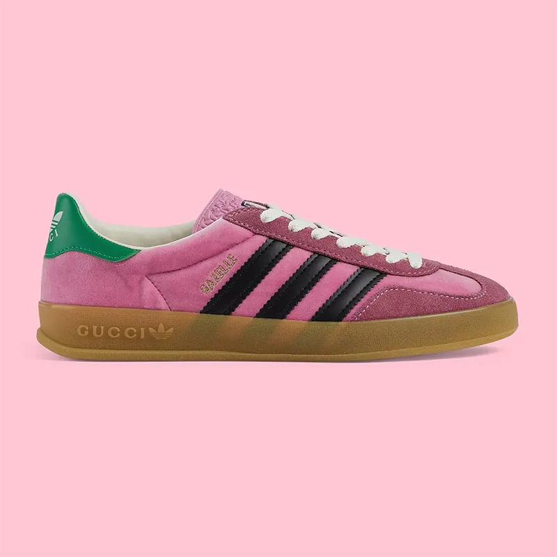 【GUCCI】× ADIDASコラボ Gazelle スニーカー(ピンク)商品番号: sku1718966598980