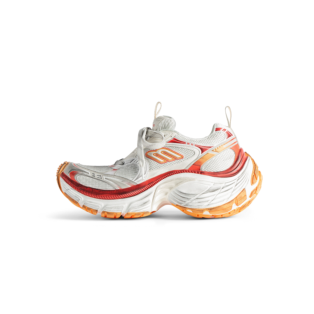 Balenciaga WMNS 10XL Sneaker White/Red/Orange(792778W2MV29670)