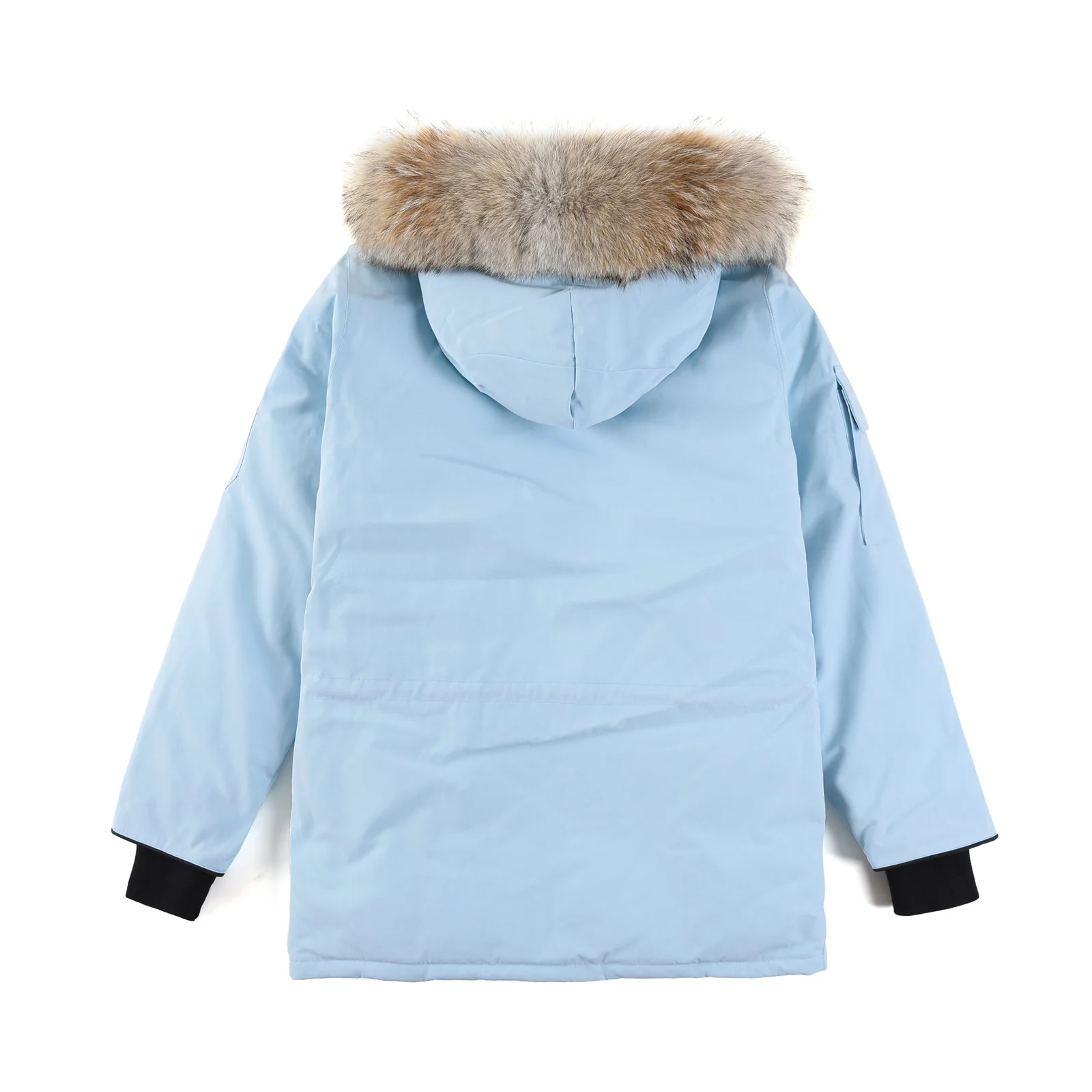 カナダグース エクスペディション パーカー 4660M ユニセックス ダウンジャケット ミドル丈コート (スカイブルー)。