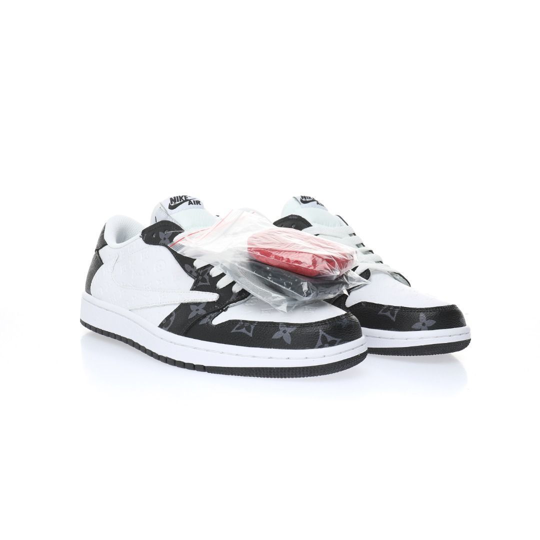 【日本未入荷】Louis Vuitton x Travis Scott x Nike Air Jordan 1 Low OG SP"Damier Azur/LV Monogram"【正規品】[代金引換]