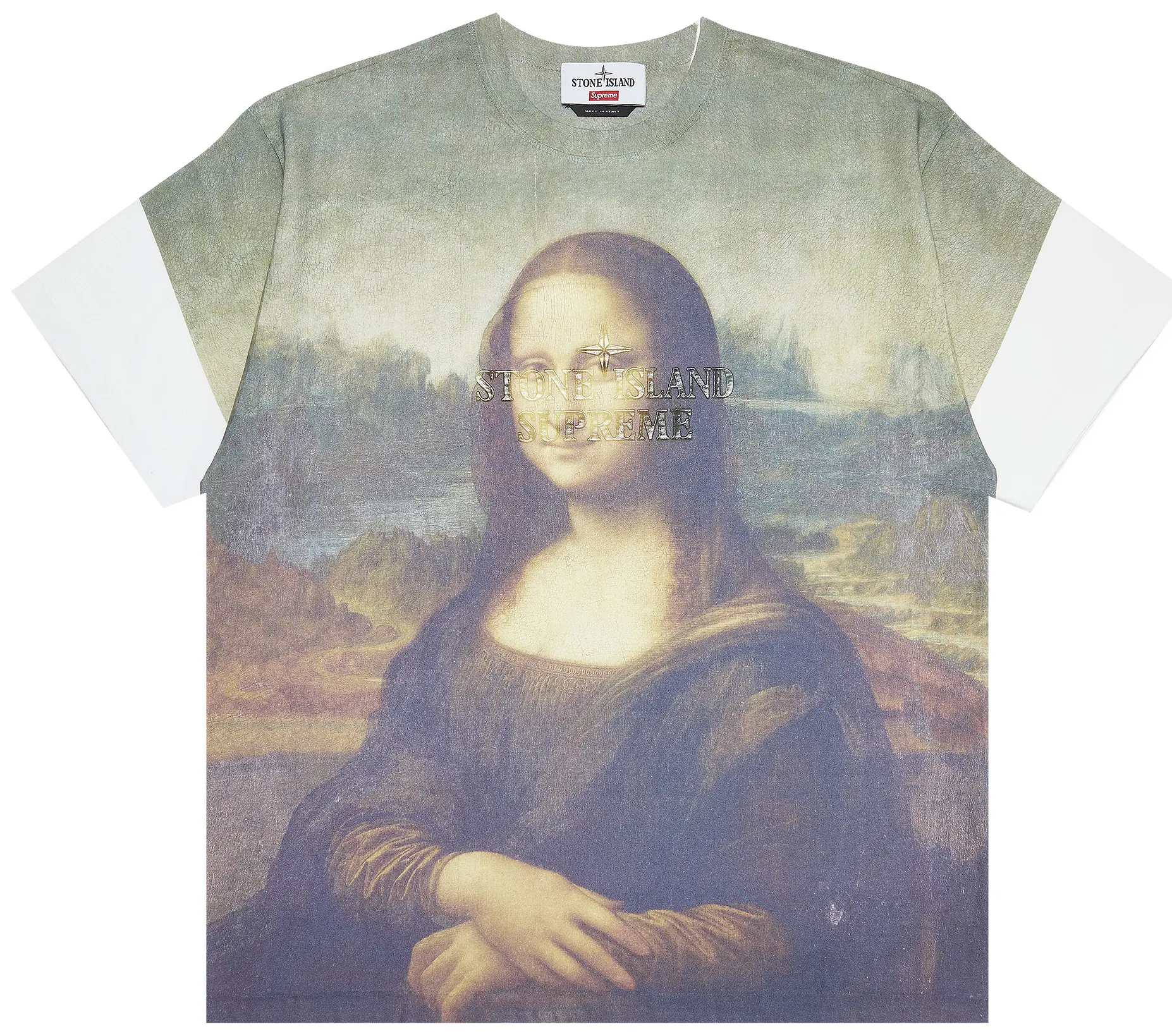Supreme x Stone Island 22FW Short-Sleeve Top 'Mona Lisa'