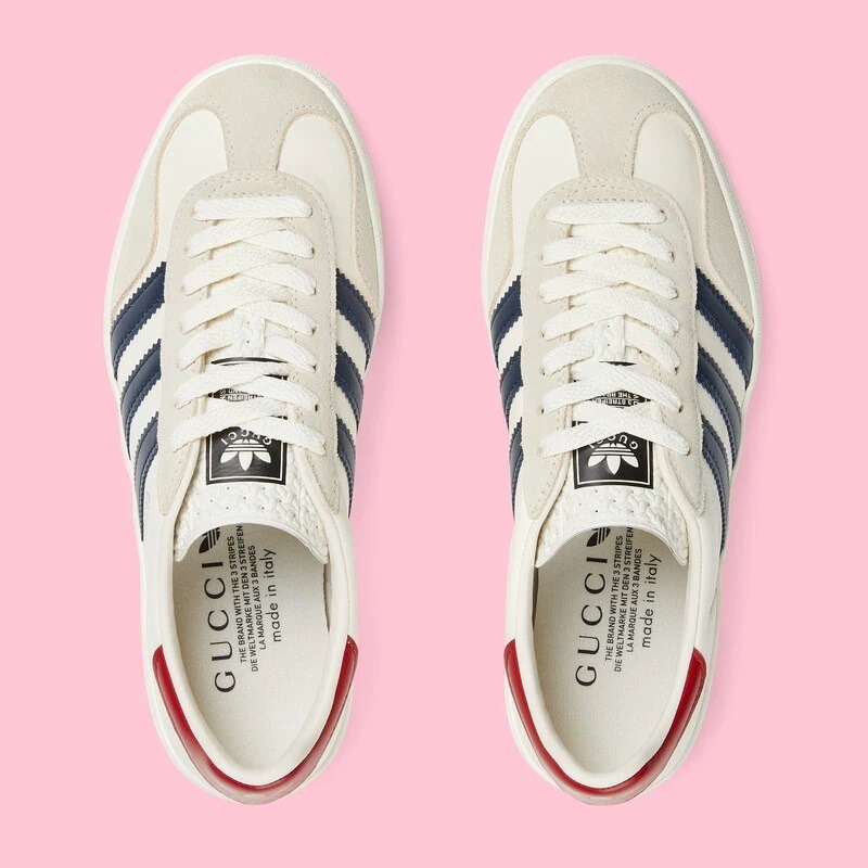 【GUCCI】× ADIDASコラボ Gazelle スニーカー(白)商品番号: sku1718966554336